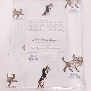 London Kaye Bedding - New "London Kaye" Doggie Yoga Pillowcase Set London Kaye Bedding - New "London Kaye" Doggie Yoga Pillowcase Set